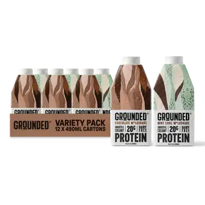 Grounded Vegan Protein Shake 20g Plant Protein Dairy Free Ready to Drink Grounded Vegan Protein Shake 20g Plant Protein Dairy Free Ready to Drink