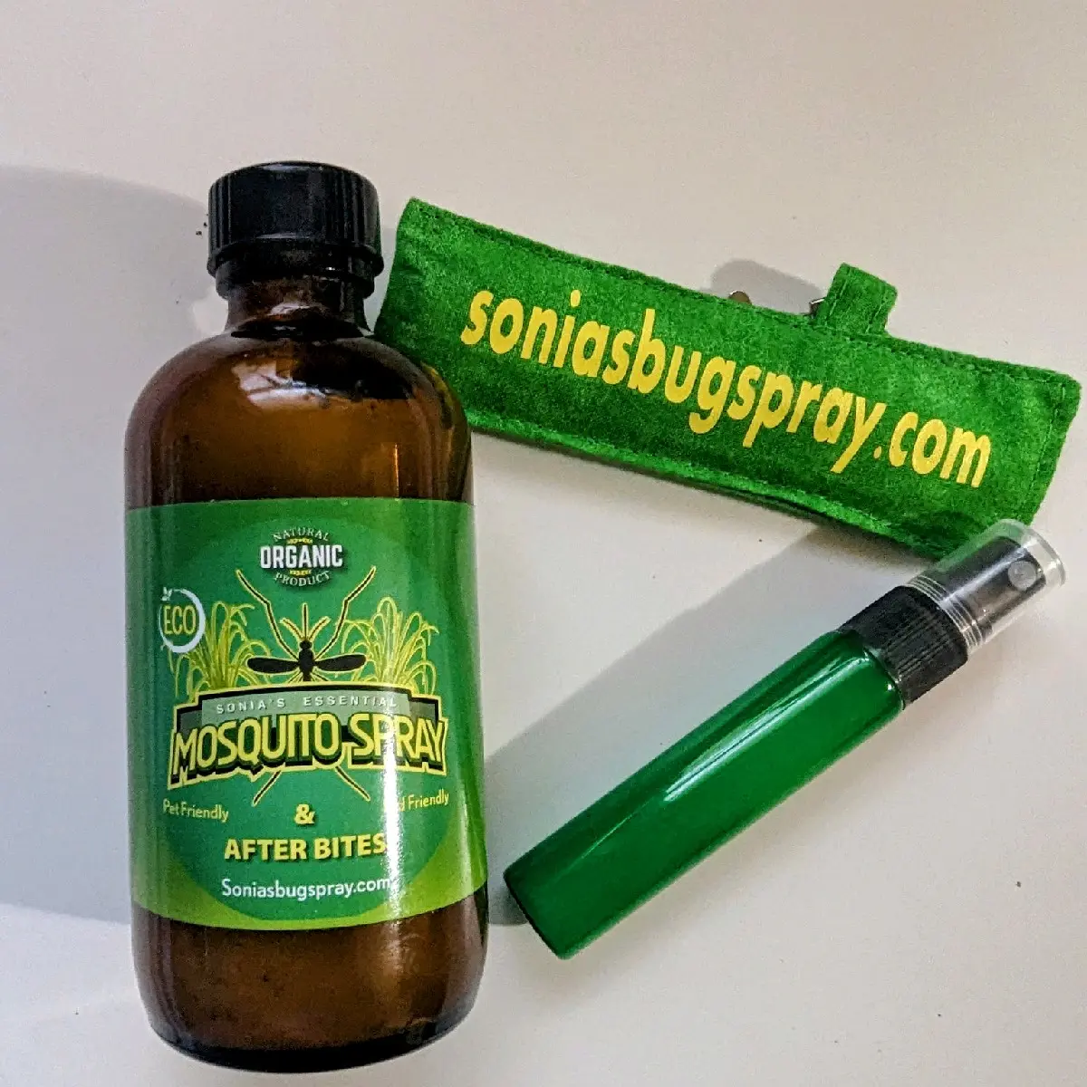Sonia's Essential 10ml Mini Spray Bottle With 4oz Refill Bottle And Carry Pouch Outdoors