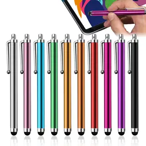 HOMEYA 10 Pack Universal Stylus Pens - Fine Tip Touch Screen Pen for iPad/iPhone/Samsung - No Lag Digital Pencil for Drawing, Writing - Palm Rejection Compatible (Multiple Colors)