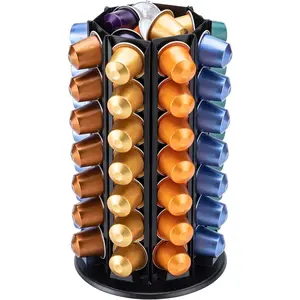 Pod Holder for Original Pods, Holds 56 Original Pods with Central Additional Storage, Rotating Carousel Holds Up to 80+ Pods