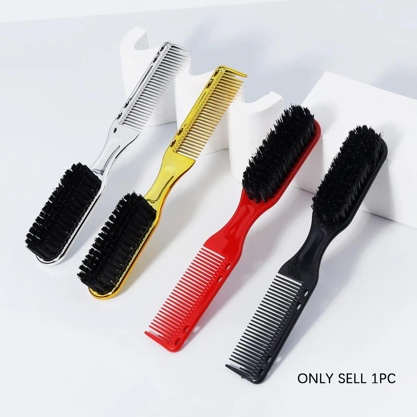 Multifunctional Men's Beard Grooming Brush, Multi Purpose Brush, Suitable for Hair and Beard, Soft Bristle Haircare Brush, Stylish Design, Durable Material, Perfect Gift for Him
