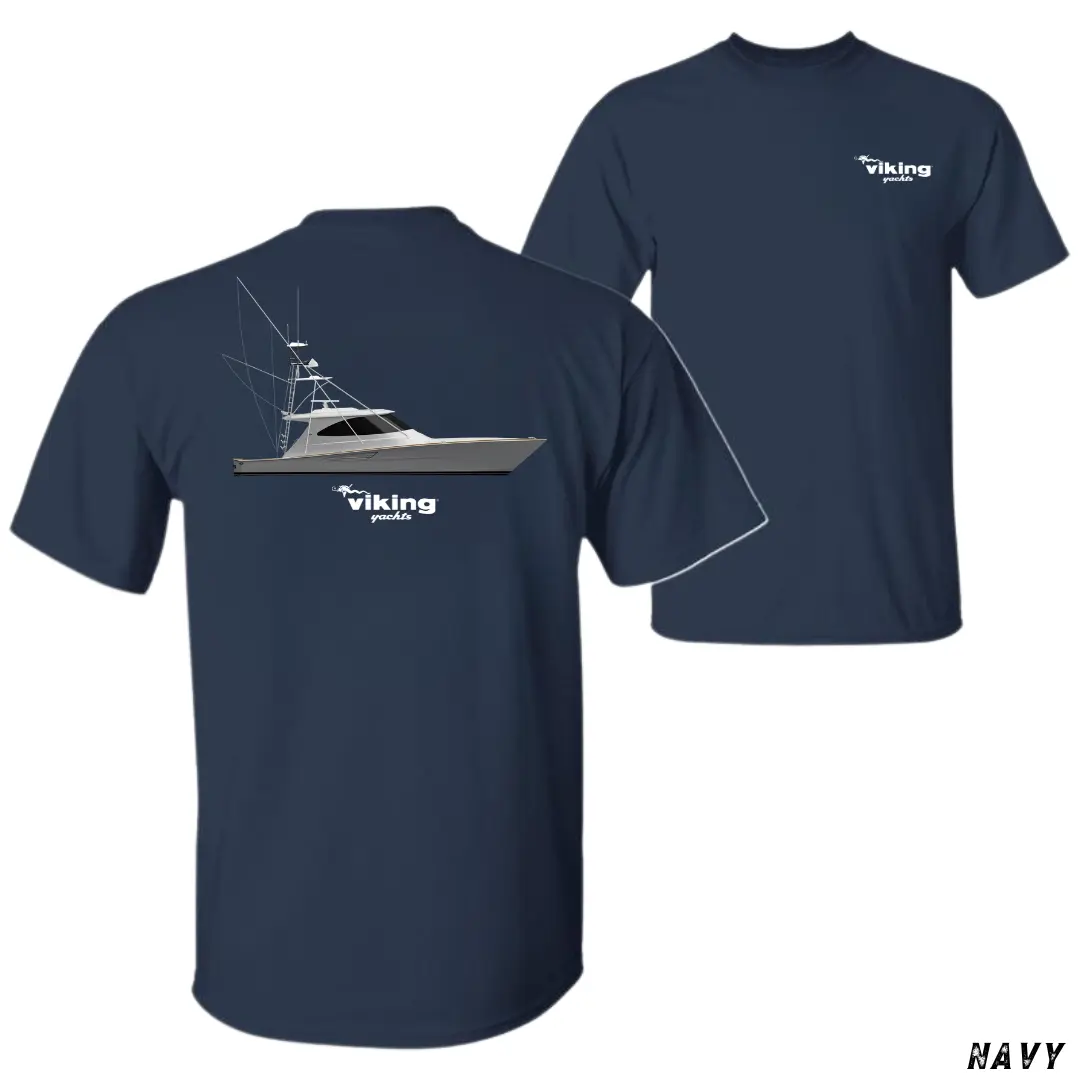 Viking 92SB Yacht T-Shirt, Luxury Sport Yacht Graphic Tee, Soft Cotton Blend Marine Apparel, Offshore Boating Shirt for Men & Women, Yacht Lover Gift