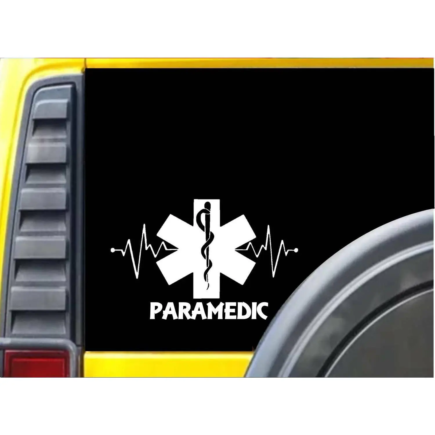 Paramedic Lifeline K337 8 inch decal star of life emt sticker