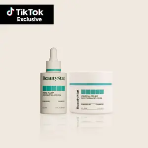 BeautyStat Hydration Bundle - Lightweight Nourishing Moisture with Universal Pro-Bio Moisture Boost Cream & Triple-Plump Coconut Milk Serum for Radiant Skin