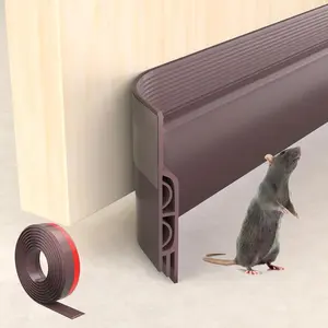 39" Brown Under Door Draft Stopper Exterior,Bottom Door Sweep Sound Proofing,Soundproofing Noise Blocker,Gap Filler Soundproof Seal Strip