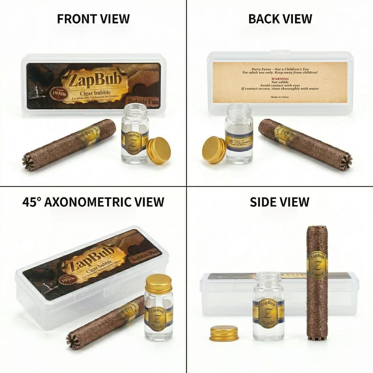 Novelty Cigar Bubble Toy-Bubble Maker for Stress & Anxiety Relief, Relaxing Sensory Toys for Adults , Fun Party Gift for Men Women