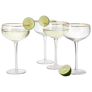 Coupe Cocktail Glasses 7 oz, Set of 4 Classic Manhattan Glasses