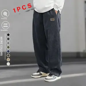 Men's Corduroy Casual Pants Loose Fit Trendy Breathable Comfortable Versatile Design Streetwear Everyday Wear Stylish Multi Color Options Recommended for Daily Outings and Commutes Outfits Suits pantalones para hombre pants men pants for men