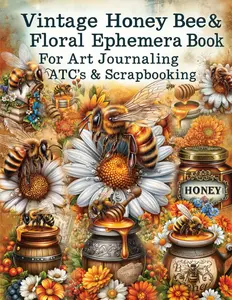 Vintage Honey Bee & Floral Ephemera For Junk Journals & Scrapbooks: 160+ Honey, Hive & Flower Illustrations to Cut Out, A Curated Antique Ephemera ... ATCs, Paper Crafts, Decoupage and More