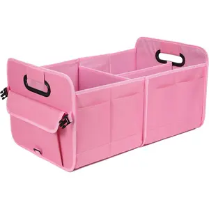 Trunk Organizer  Storage Organizer Collapsible Multi Compartment  Organizer Adjustable Straps  Organizer for SUV