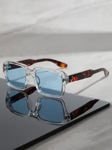Unisex Retro Fashion Square Sunglasses, Face-Flattering Design, Casual Versatile Style, Perfect for Music Festivals and Parties