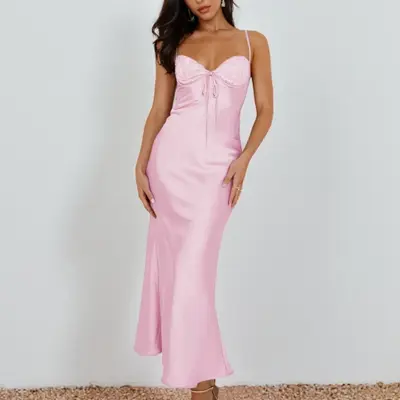 chinese dress ladies Stay With Me Frill Maxi Dress main image 0