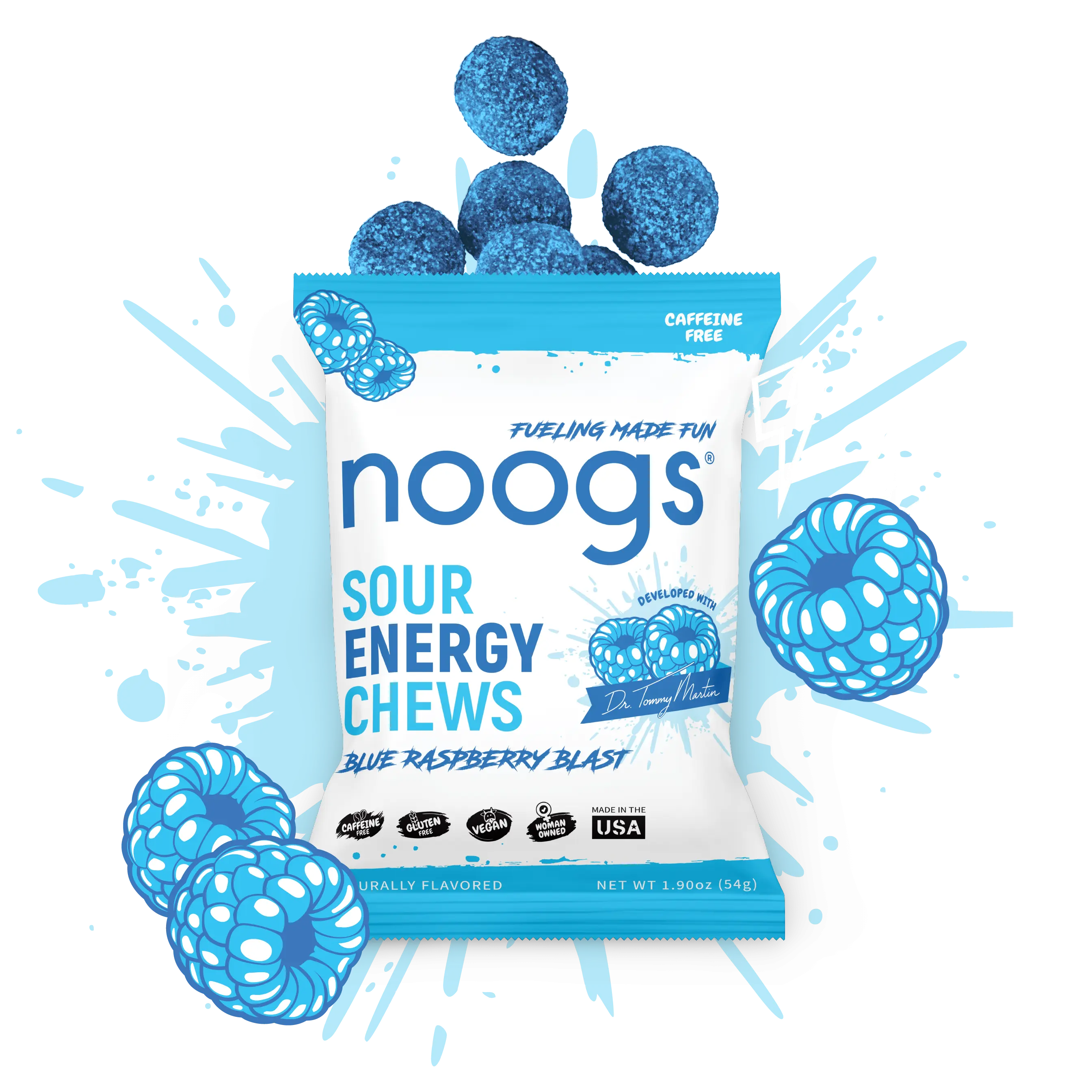 Blue Raspberry Blast Sour Energy Chews Blue Raspberry Blast Sour Energy Chews