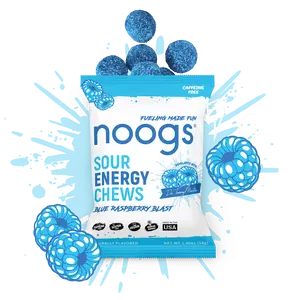 Blue Raspberry Blast Sour Energy Chews