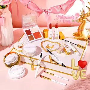 11-Piece Luxurious Deer-Themed True Love Makeup and Skincare Gift Set - Includes Squalane Essence Products, Elegant Deer Logo Packaging - Ideal Valentine's Day/Birthday Gift, Rich in Plant-Based Squalane, Makeup Set, Makeup Set, Women's Cosmetics, Women's