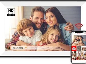 Digital Picture Frame 10.1 Inch Smart WiFi Digital Photo Frame, IPS Touch Screen, 32GB, Electronic Slideshow, Load from Phone App, Auto-Rotate, for Grandparents & Mothers Day