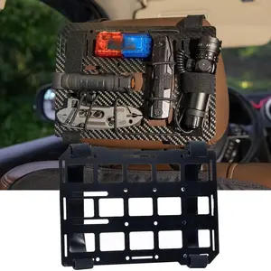 Car Headrest Organizer Molle Panel  Rigid Universal Seat Backpack Insert For Cars Modular Storage & Display