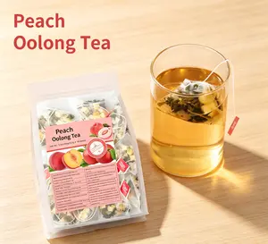 Low Sugar Peach Infused Oolong Triangle Tea Great For Home Office Daily Drink
