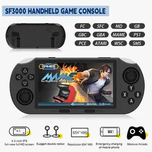 New Cross-Border SF3000 4.5-Inch Large Screen Dual Joystick Game Console Open-Source Handheld Retro Arcade HD Game Player
