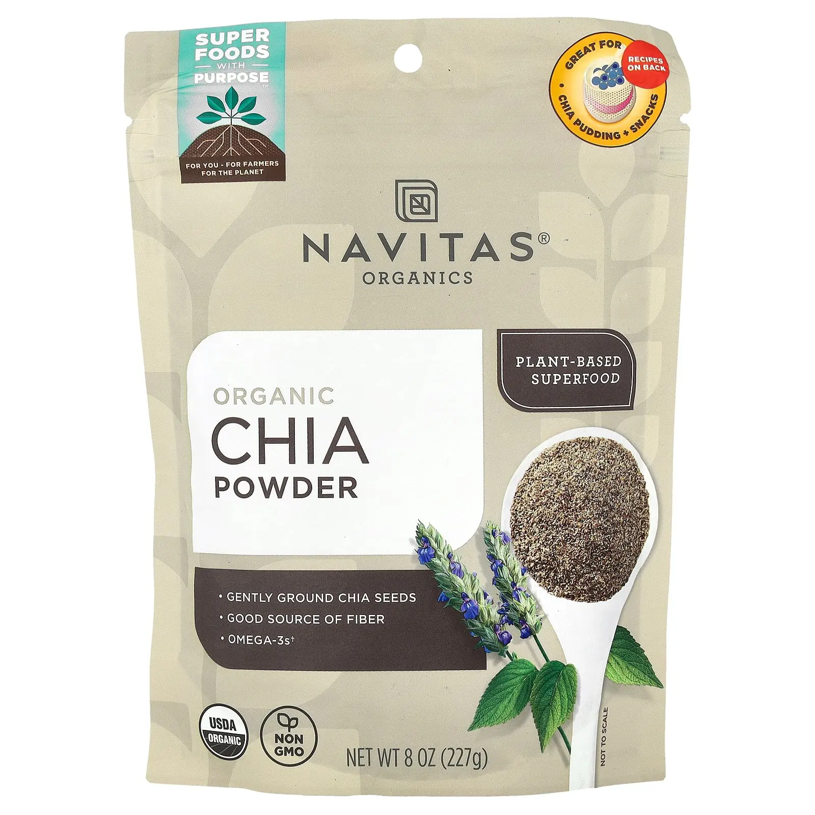 Navitas Organics Organic Chia Powder, 8 oz (227 g) Navitas Organics Organic Chia Powder, 8 oz (227 g)