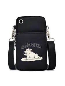 Yoga French Bulldog Print Phone Wristlet Pouch for Fitness Enthusiasts and Pet Lovers Cute Workout Accessory Gift for Mother's Day Valentine's Day Christmas Birthday Gift for Women Men Friends Who Enjoy Yoga and Dogs Stylish Durable Mobile Bag