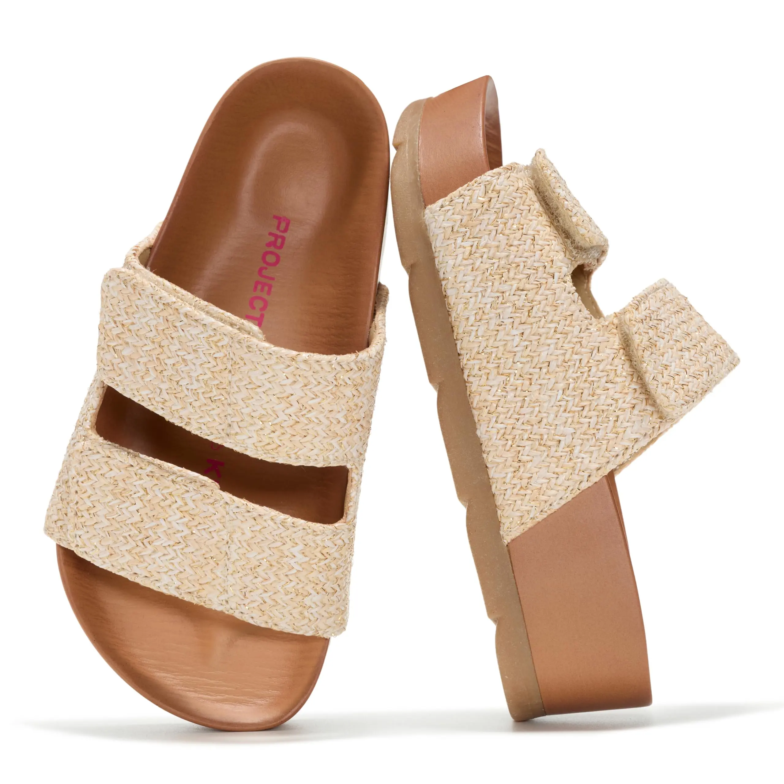 Project Cloud Kids Sandals | Genuine Leather Girls Sandals | Plush & Soft Insole | Lightweight | Non-Slip - Pismo Kids
