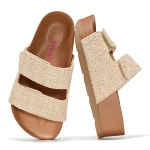 Project Cloud Kids Sandals | Genuine Leather Girls Sandals | Plush & Soft Insole | Lightweight | Non-Slip - Pismo Kids