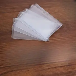 5-Piece Moisturizing Transparent PVC Card Holder - Waterproof, Magnetic Protection Credit Card, Membership, etc. Suitable for all cards, business card holders