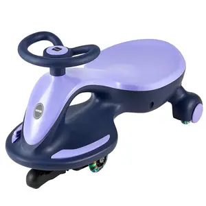 VEVOR Electric Wiggle Car Energy Powered Kids Ride on Toys for Toddler Age 3+ Purple