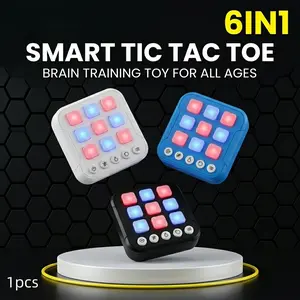 1pc Electronic Tic-Tac-Toe Board Game - Portable Travel Toy with Multiple Gameplay Modes, for Entertainment & Memory Improvement, Suitable for Kids & Adults, Fidget Gift Option