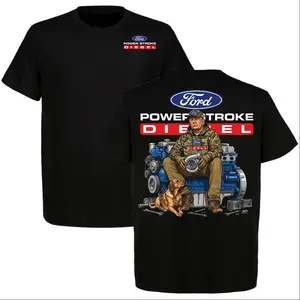 2026 Trump with Ford Powerstroke Diesel Graphic T-shirt, Diesel Power Shirt, Perfect For Diesel Truck Enthusiast