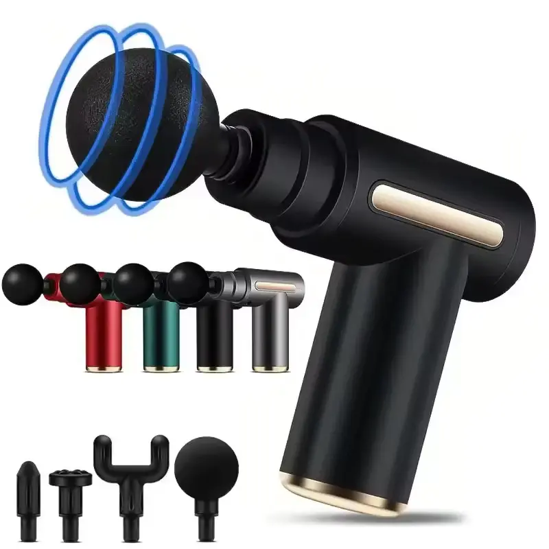 Electric Muscle Massage Gun with Multiple Heads Mini Muscle Massage Gun Protable Body Massager Deep Handheld Percussion Massager