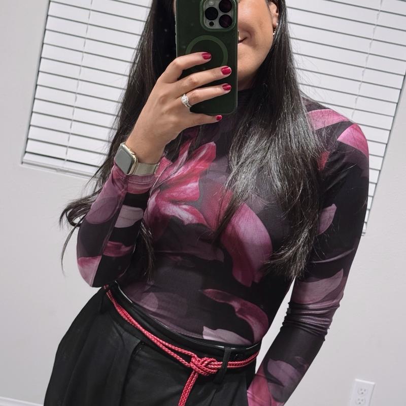 Tie-up Burgundy Braided Rope belt in soft leather