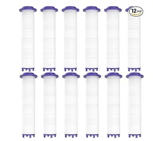 12 Pieces Hydro Jet Shower Head Filter, High Pressure Handheld Vortex Turbo Fan Shower Heads Filter