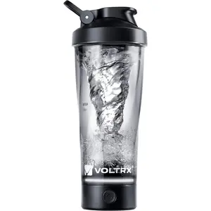 VOLTRX Vortexboost Electric Shaker Bottle, USB C Rechargeable Protein Shake Mixer, Shaker Cups for Protein Shakes and Meal Replacement Shakes, Bpa-Free, Made with Tritan, Black