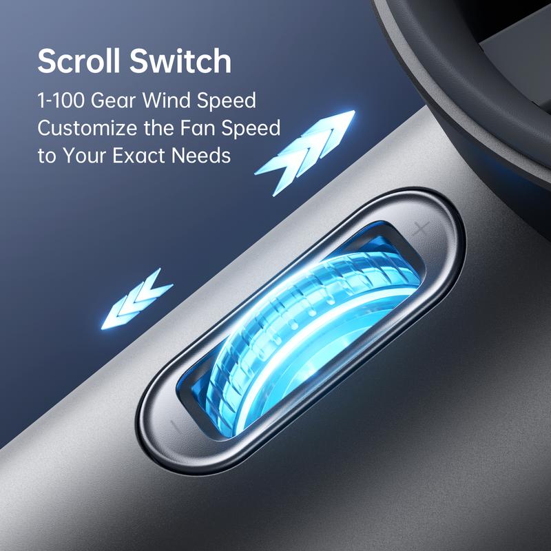 JISULIFE Handheld Fan Pro1S - 5000mAh Battery, 9m/s Wind Speed, Digital Display, USB Rechargeable, Portable Fan for Travel & Outdoor, Gifts for Women Men, Brushless Motor, 15000 RPM, 3-15 Hours Cooling