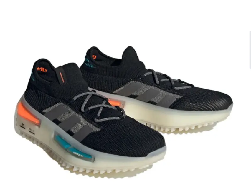 Adidas Originals NMD S1 Black Teal Orange Boosts Men’s Size 9.5