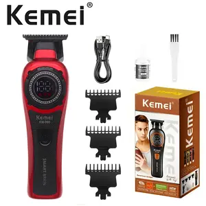 Kemei Km-999 Hair Trimmer, Portable USB Rechargeable Electric Clipper, Cordless Quiet Trimmer, Silent Design & Strong Cutting Performance, Home Grooming, Styling, Men Care