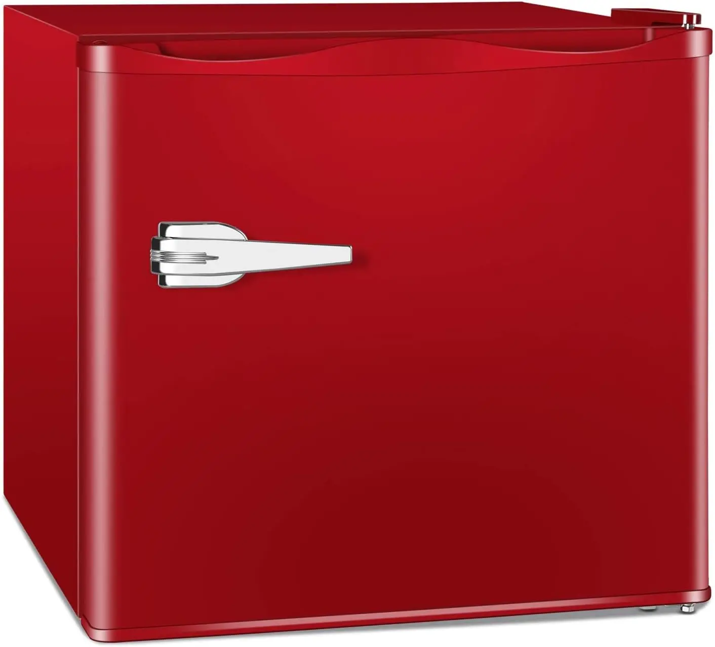 1.2 Cu.ft Mini Freezer, Small Upright Freezer with Removable Shelf & 7 Adjustable Temperature Control, Energy Saving, Low Noise for Bedroom, Apartment, Home, Office, Deep Red summerwins