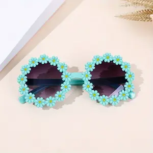 H.A.C Sweet Fresh Versatile Flower Round Sunglasses