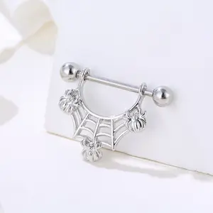 Spike Opal Piercing, F136 Titanium Internally Threaded, Nose Lip Cartilage Jewelry