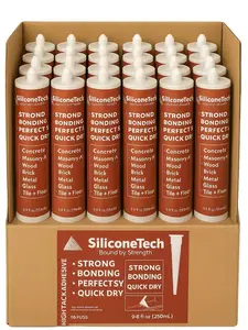 Construction Sealant 9.8 fl oz Cartridge Versatile for Wood Concrete Stone Brick Plastic Glass Tile Floor Metal & More 10X Stronger Interior Exterior Use