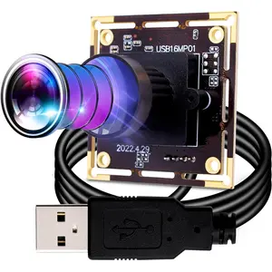 16MP USB Fisheye Camera Wide Angle PC Camera for  Raspberry Pi Mini UVC USB2.0 Webcam Board IMX298 USB  Camera Module 3496p Lightburn Camera for Laptop(170degree Fisheye Lens)