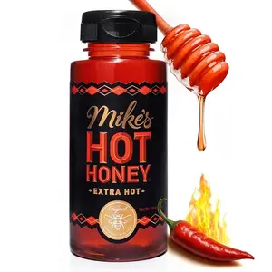Mike's Hot Honey, Extra Hot, America's #1 Brand of Hot Honey, Spicy Honey Infused with Chili Peppers, Sweet Heat, Perfect for Hot Sauce Lovers (10oz Bottle, 1 Pack)