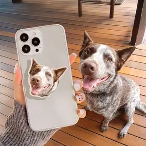Custom Pet Photo Phone Grip, Personalized Magnetic Holder, Cute Pet Lover Gift