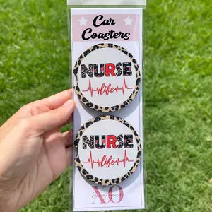 Nurse Life Car Coasters