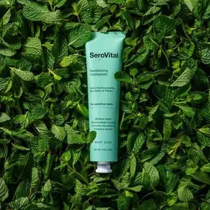 SeroVital Smile Revitalizing Toothpaste | Nano Hydroxyapatite | Daily Enamel Repair + Gentle Whitening | Sensitive Teeth | Prebiotic Oral Microbiome Support | Formulated without Fluoride or Peroxide | Mint Kiss | 4 oz