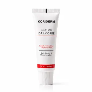 KORIDERM Cica Daily Face Cream with Hyaluronic Acid, Lightweight Facial Moisturizer for Smooth, Soft & Comfortable Skin Feel, 50 ml