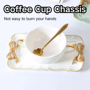 Decorative Tray Jewelry Tray Towel Tray Storage Tray Rings Necklace Bracelets Earrings Trays Decor Resin Aesthetic Room Cosmetics Jewelry Organizer Retro Design Bow Decor Resin Plate Coquette Room, Summer