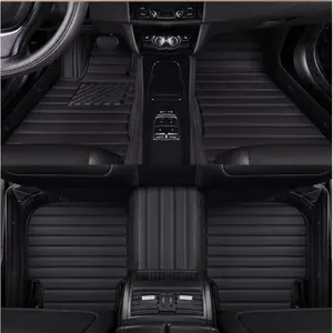 Custom Car Floor Mat For Renault Megane 4 2017~2020 Kia Picanto 2012~2017 Ford Focus MK4 2019~2021 Mercedes ML W164 2005~2011 Left/Right -hand Drive Auto Interior Accessories Fashion Stripe Styling Carpet Waterproof Design Full Coverage Car Accessory